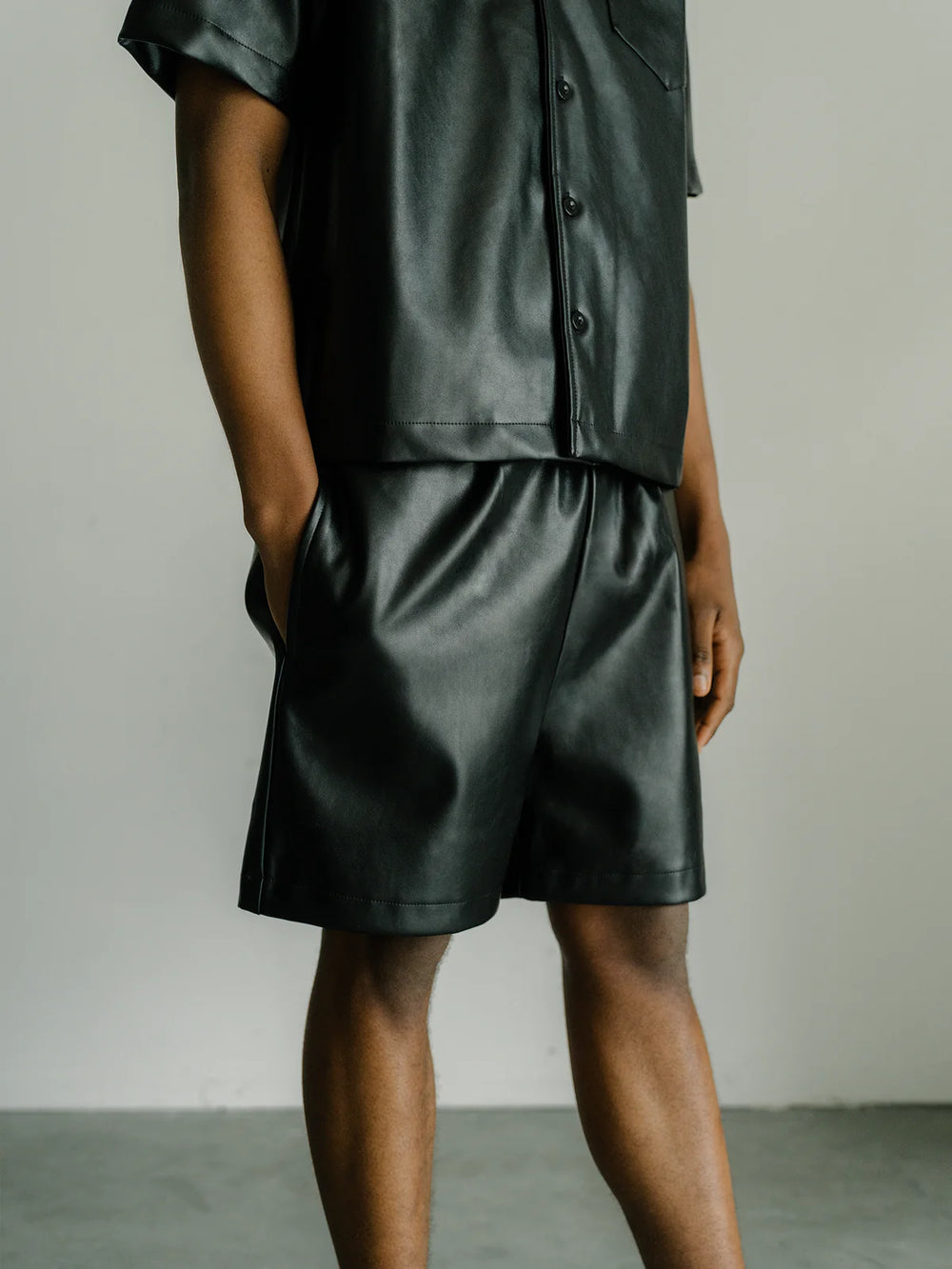 LORD CULTURE LEATHER SHORTS