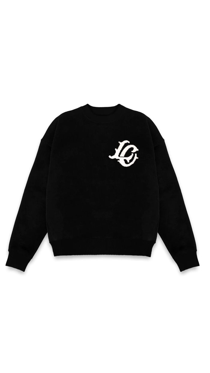 LORD CULTURE KNITTED LOGO SWEATER BLACK