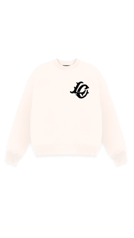 LORD CULTURE KNITTED LOGO SWEATER IVORY